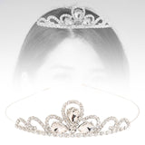Maxbell Hairband Tiaras Headdress Decorative Accessories Gift for Girls Fairy Prom White