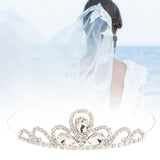 Maxbell Hairband Tiaras Headdress Decorative Accessories Gift for Girls Fairy Prom White
