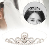 Maxbell Hairband Tiaras Headdress Decorative Accessories Gift for Girls Fairy Prom White