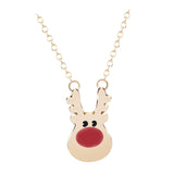 Maxbell Cute Pendant Necklace Fashion Gift Charms Jewelry for Party Women Christmas Gold