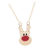 Maxbell Cute Pendant Necklace Fashion Gift Charms Jewelry for Party Women Christmas Gold