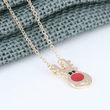 Maxbell Cute Pendant Necklace Fashion Gift Charms Jewelry for Party Women Christmas Gold