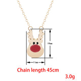 Maxbell Cute Pendant Necklace Fashion Gift Charms Jewelry for Party Women Christmas Gold