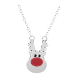 Maxbell Cute Pendant Necklace Fashion Gift Charms Jewelry for Party Women Christmas Argent