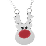 Maxbell Cute Pendant Necklace Fashion Gift Charms Jewelry for Party Women Christmas Argent