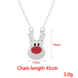 Maxbell Cute Pendant Necklace Fashion Gift Charms Jewelry for Party Women Christmas Argent