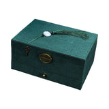 Maxbell Jewelry Box Display Stand Scratchproof Elegant for Rings Bracelet Necklace Dark Green