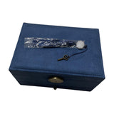 Maxbell Jewelry Box Display Stand Scratchproof Elegant for Rings Bracelet Necklace Dark Blue