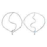 Maxbell Rhinestone Head Chain Bridal Headpieces Glamorous for Prom Women Girls Aureate