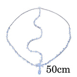 Maxbell Rhinestone Head Chain Bridal Headpieces Glamorous for Prom Women Girls Argent