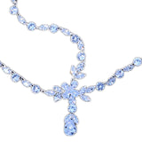 Maxbell Rhinestone Head Chain Bridal Headpieces Glamorous for Prom Women Girls Argent