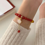 Maxbell Beads Bracelets Vintage Round Bead Romantic Jewelry for Men Anniversary Gift