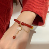 Maxbell Beads Bracelets Vintage Round Bead Romantic Jewelry for Men Anniversary Gift