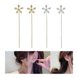 Maxbell Elegant Threader Dangle Earrings Durable Gifts for Engagement Mother Girl Aureate