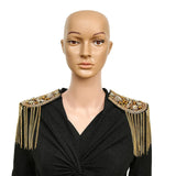 Maxbell Tassel Link Chain Epaulet Rhinestones Fashion Vintage for Proms Banquets