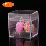Maxbell 12 Pieces Cubic candy Boxes Mini for Nail Supplies Statues Graduation