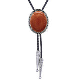 Maxbell Cowboy Bolo Tie Western Pendant Fashion for Graduation Engagement Wedding Red