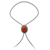Maxbell Cowboy Bolo Tie Western Pendant Fashion for Graduation Engagement Wedding Red