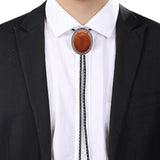 Maxbell Cowboy Bolo Tie Western Pendant Fashion for Graduation Engagement Wedding Red