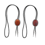 Maxbell Cowboy Bolo Tie Western Pendant Fashion for Graduation Engagement Wedding Red