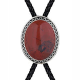 Maxbell Cowboy Bolo Tie Western Pendant Fashion for Graduation Engagement Wedding Dark Red