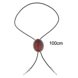 Maxbell Cowboy Bolo Tie Western Pendant Fashion for Graduation Engagement Wedding Dark Red