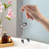 Maxbell Tulip Pendant Sweater Chain Elegant Rhinestone Accessories for Party Women Gray