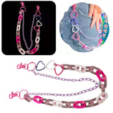 Maxbell Rainbow Pants Jean Chain Waist Chain Trousers Chain for Men and Women