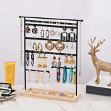 Maxbell 80 Holes Jewelry Organizer Stand Holder Showcase for Bedroom Home Decoration