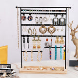 Maxbell 80 Holes Jewelry Organizer Stand Holder Showcase for Bedroom Home Decoration