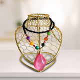 Maxbell Necklace Rack Necklace Holder Free Standing Metal for Stores Tabletop Home