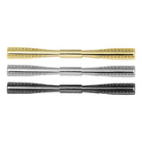 Maxbell Gentlemen Pinch Clips Tie Pins Shirt Clip Good Texture Length 6cm Classic Aureate