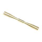Maxbell Gentlemen Pinch Clips Tie Pins Shirt Clip Good Texture Length 6cm Classic Aureate