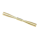 Maxbell Gentlemen Pinch Clips Tie Pins Shirt Clip Good Texture Length 6cm Classic Aureate