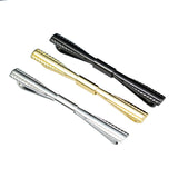 Maxbell Gentlemen Pinch Clips Tie Pins Shirt Clip Good Texture Length 6cm Classic Aureate