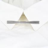 Maxbell Gentlemen Pinch Clips Tie Pins Shirt Clip Good Texture Length 6cm Classic Argent