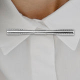 Maxbell Gentlemen Pinch Clips Tie Pins Shirt Clip Good Texture Length 6cm Classic Argent