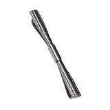 Maxbell Gentlemen Pinch Clips Tie Pins Shirt Clip Good Texture Length 6cm Classic Black