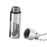 Maxbell Cremation Urn Necklace Keepsake Pendant Container for Private Items Hair Men Argent