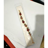 Maxbell Rose Flower Bracelet Shiny Adjustable for Girlfriends Birthday Wedding