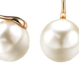 Maxbell Pearl Earrings Faux Classic Elegant Dangle Earrings Aureate Women Ladies