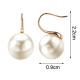 Maxbell Pearl Earrings Faux Classic Elegant Dangle Earrings Aureate Women Ladies