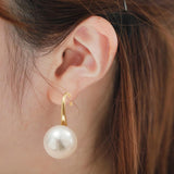 Maxbell Pearl Earrings Faux Classic Elegant Dangle Earrings Aureate Women Ladies
