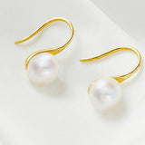Maxbell Pearl Earrings Faux Classic Elegant Dangle Earrings Aureate Women Ladies