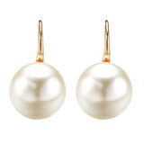 Maxbell Pearl Earrings Faux Classic Elegant Dangle Earrings Aureate Women Ladies