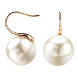 Maxbell Pearl Earrings Faux Classic Elegant Dangle Earrings Aureate Women Ladies