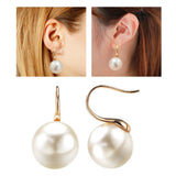 Maxbell Pearl Earrings Faux Classic Elegant Dangle Earrings Aureate Women Ladies