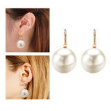 Maxbell Pearl Earrings Faux Classic Elegant Dangle Earrings Aureate Women Ladies