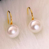 Maxbell Pearl Earrings Faux Classic Elegant Dangle Earrings Aureate Women Ladies