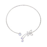 Maxbell Creative Rhinestone Open Choker Necklace Luxurious Women Ornaments Fashion